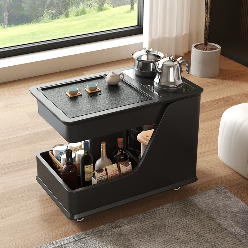 家用茶几茶具轻奢客厅简约阳台烧水可移动家用茶几茶具轻奢客厅