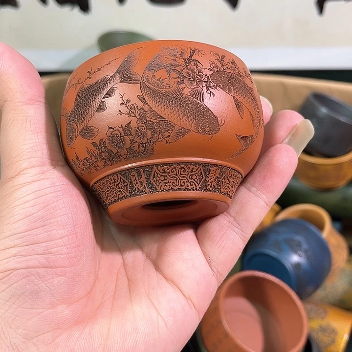 茶杯紫砂全手工紫砂主人杯