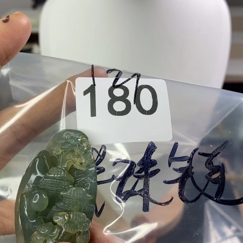【闪购商品】岫玉发饰未镶嵌风***心