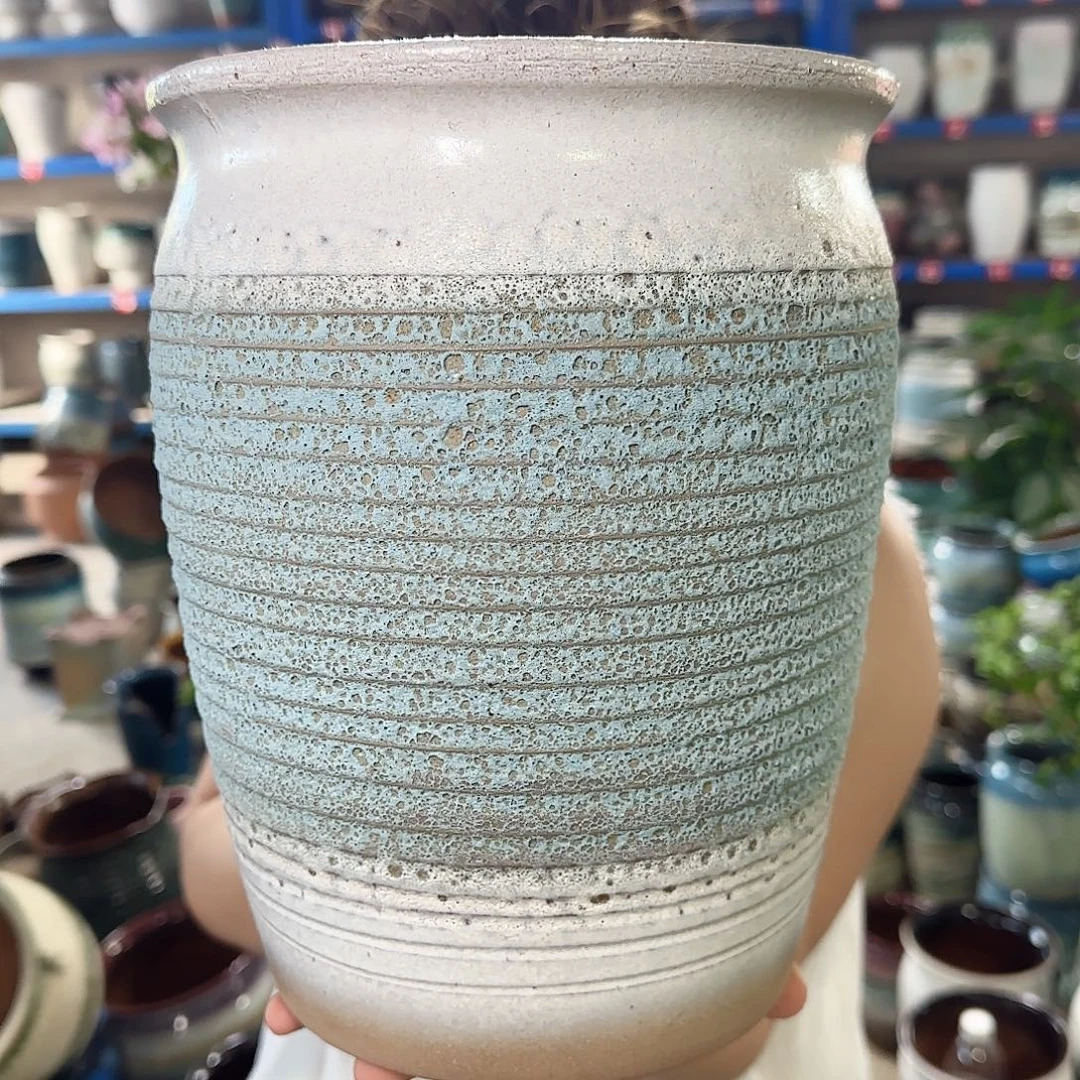 紫砂花盆高26口20