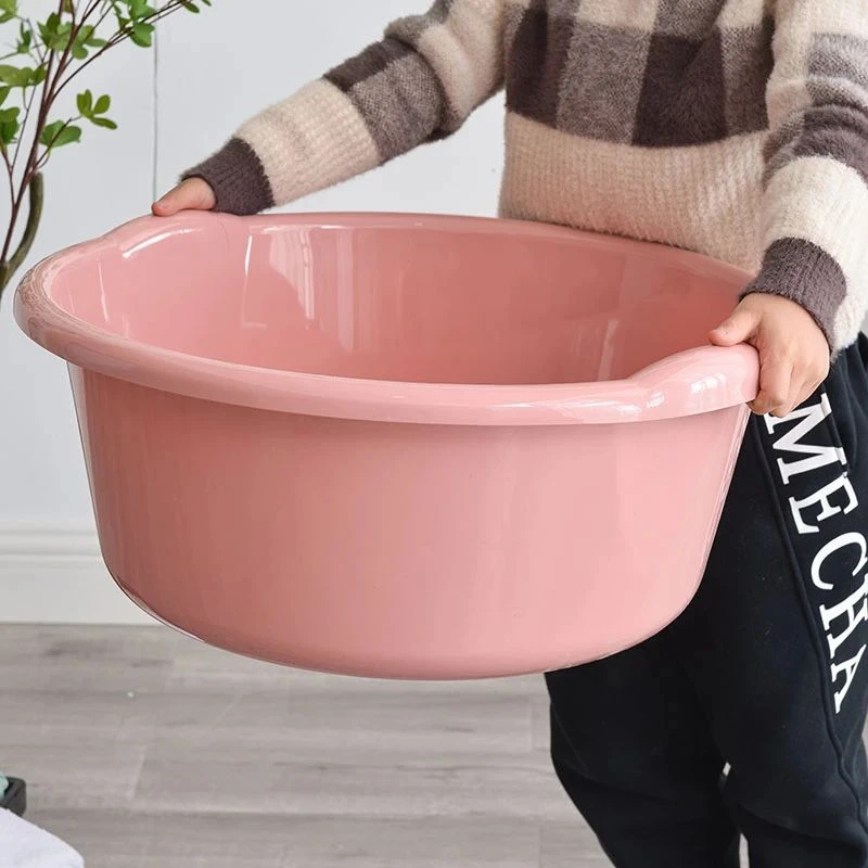 塑料洗脸盆子加深大号洗衣服盆特大洗脚盆加厚加高婴儿宝宝洗澡盆