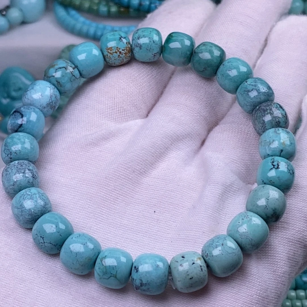 绿松石未镶嵌珠宝奇石9.8mm