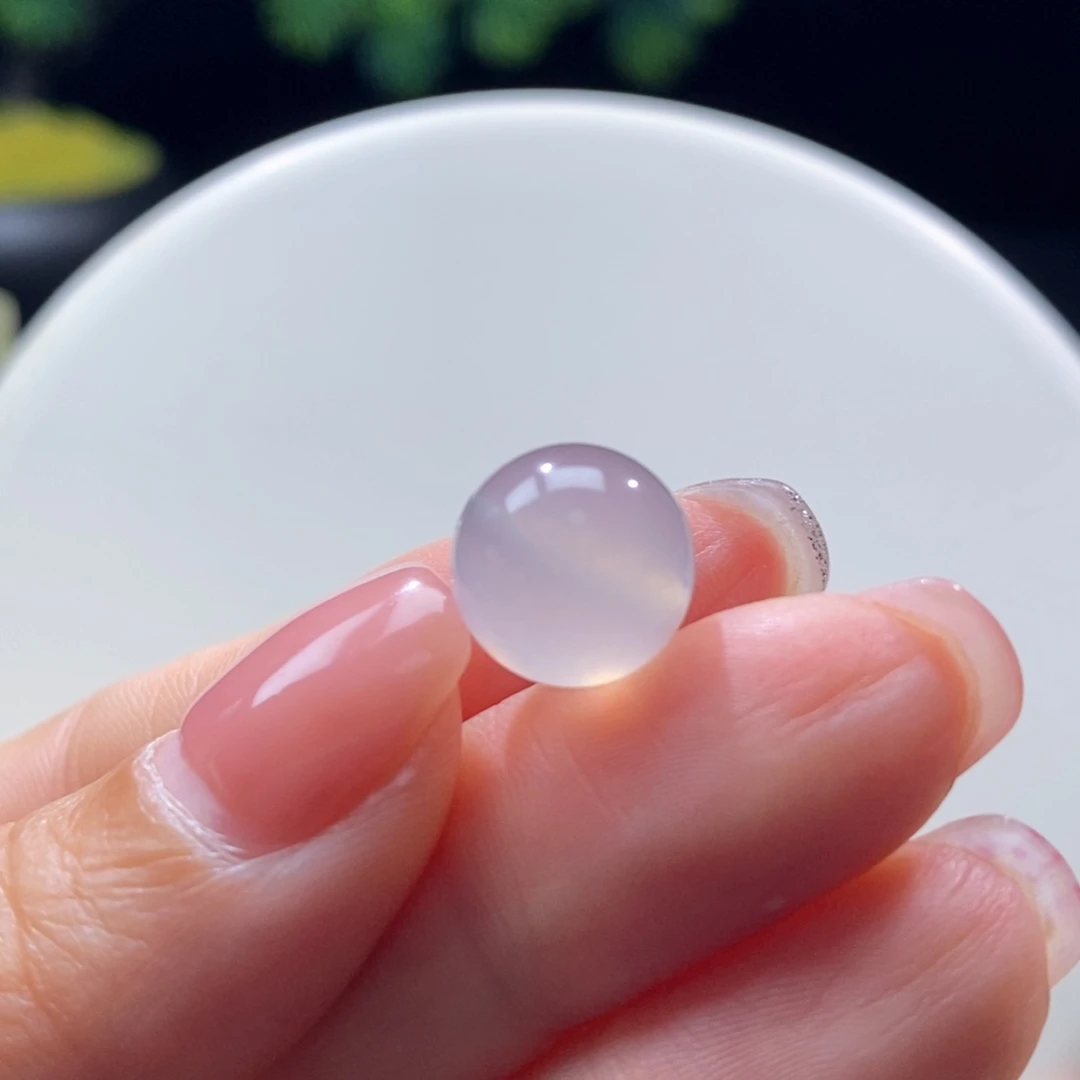 翡翠未镶嵌颈饰玉藕色卡11.7mm