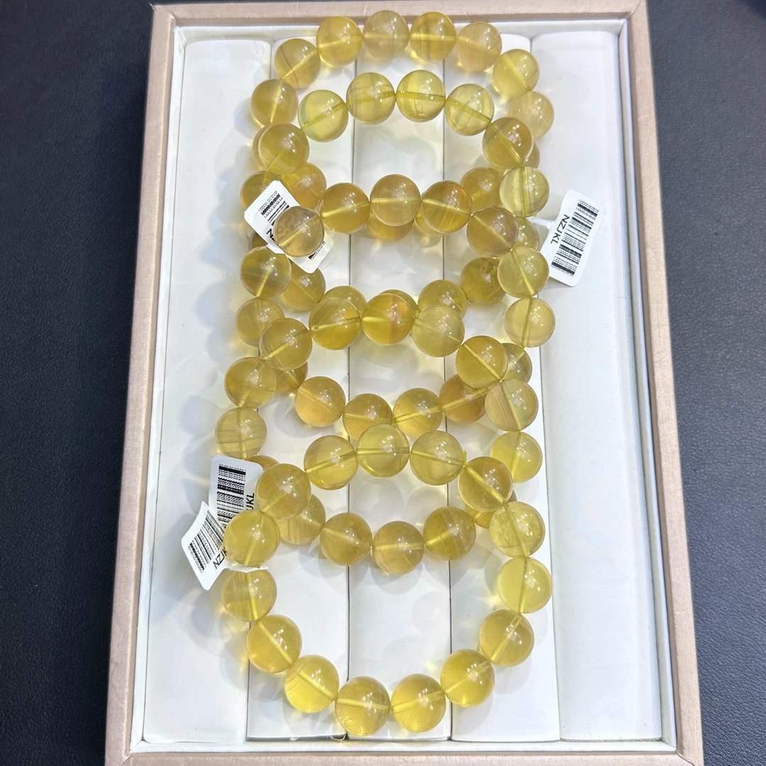 先鉴定后发天然宝石金葡萄黄萤石/多样性发一