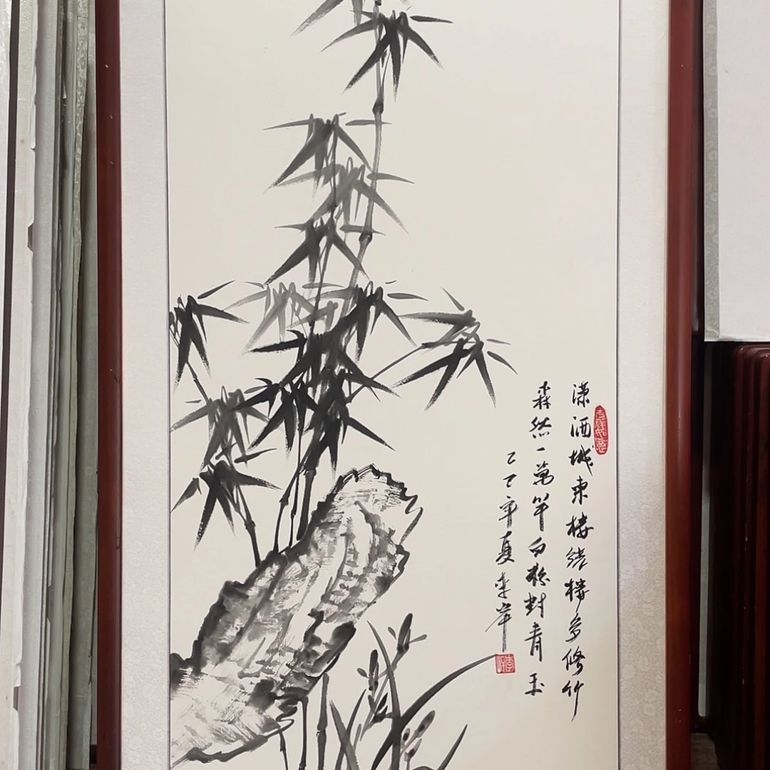 国画带框尺寸63*123厘米