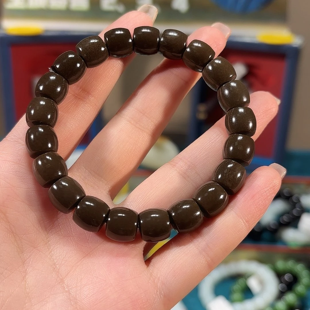 未镶嵌手串和田玉老红糖手串