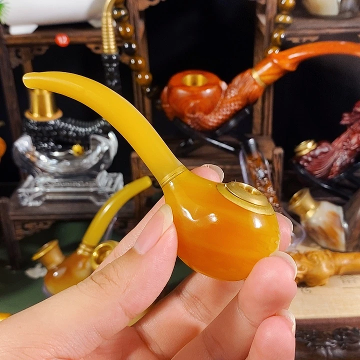 高端定制牛角手工斗