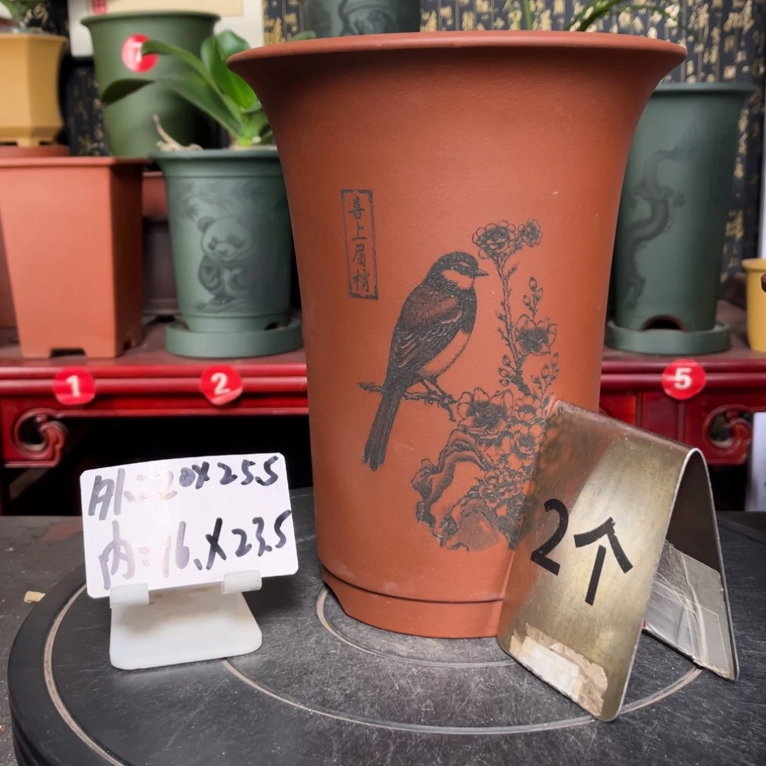 紫砂花盆紫砂花盆