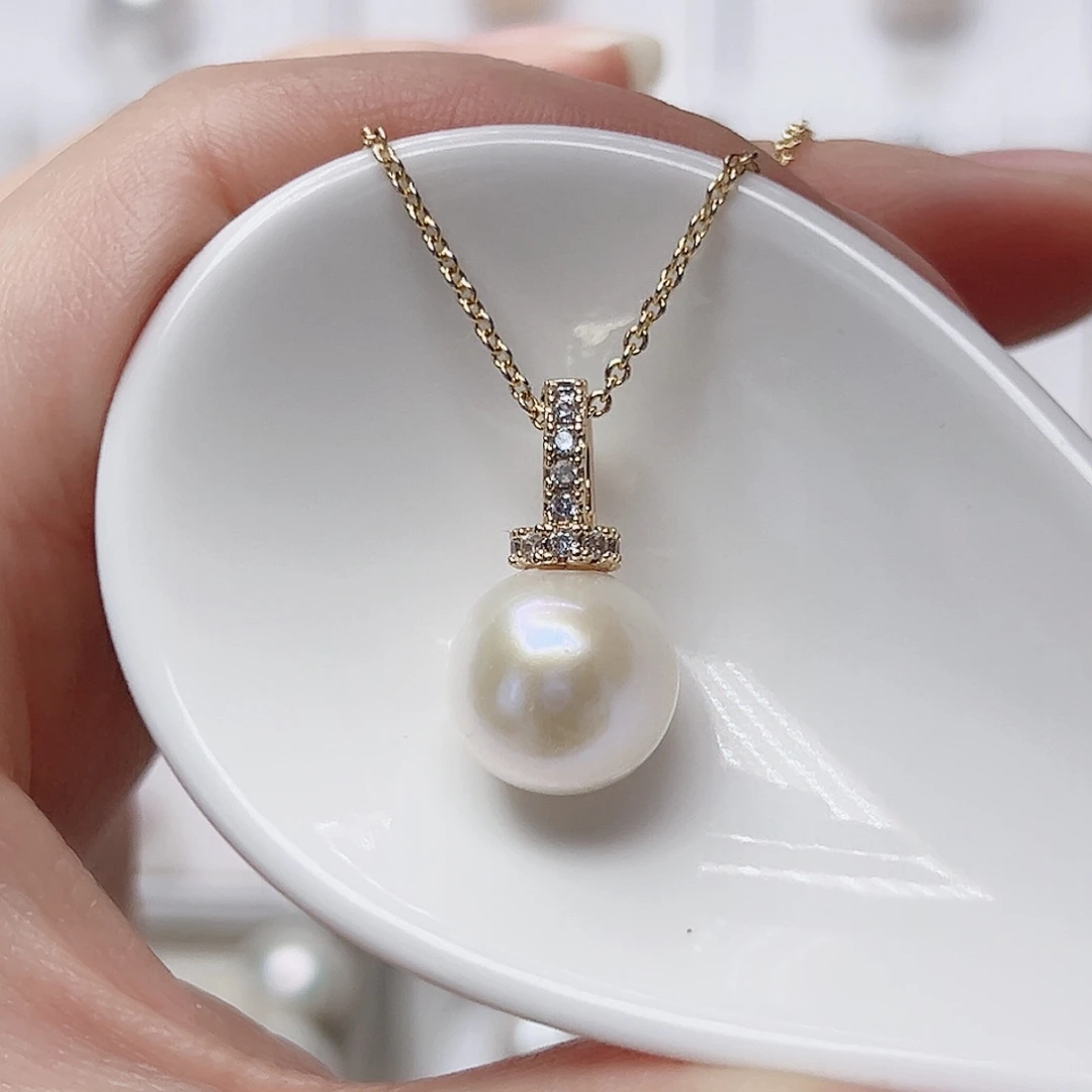 未镶嵌淡水珍珠吊坠(赠链)