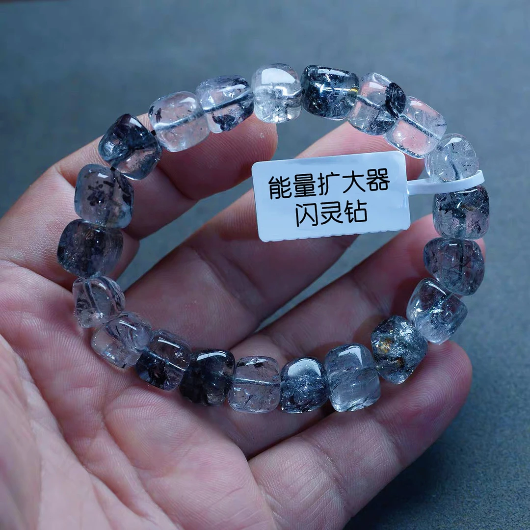 原石手链赫尔基蒙水晶闪灵钻能量扩大器多样性发货只发一件