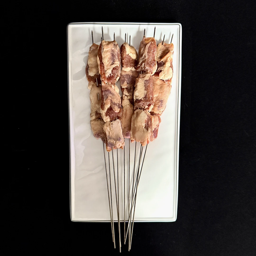 双签爆汁大油边一串60-65克烧烤食材
