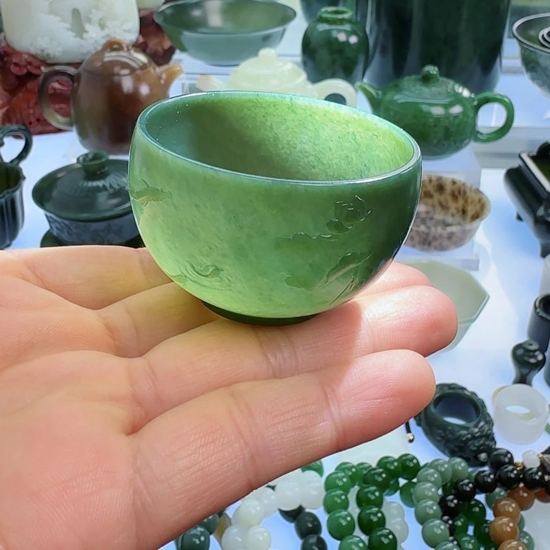 和田玉（青玉）挂件未镶嵌