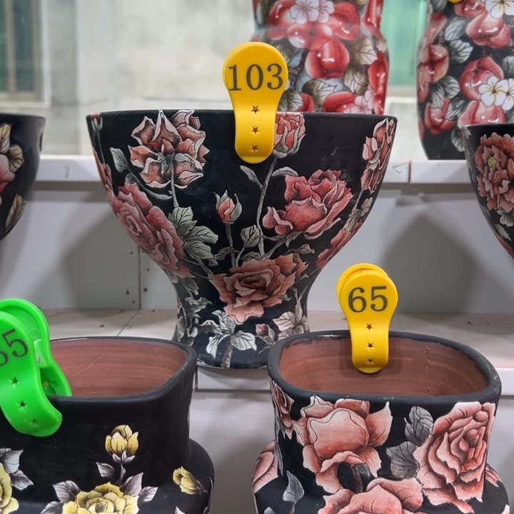 墨***璃花盆紫砂水晶花盆103微瑕