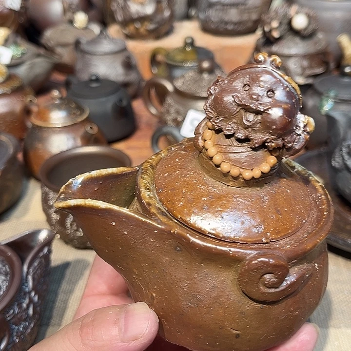 柴烧裸烧茶具放漏930瑕