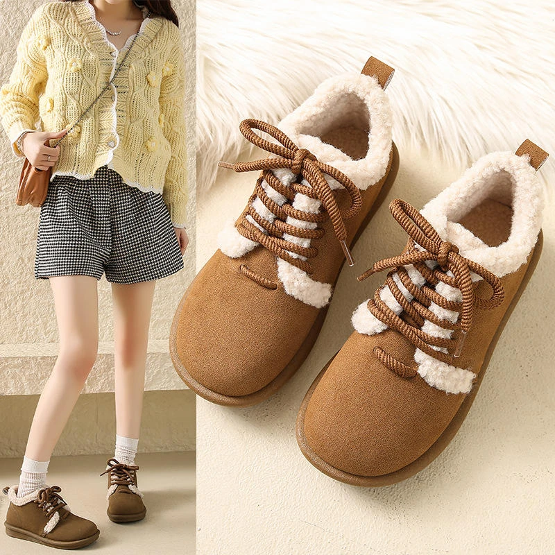 冬季新款勃肯鞋加绒ins韩版女学生板鞋运动保暖休闲鞋女鞋外穿