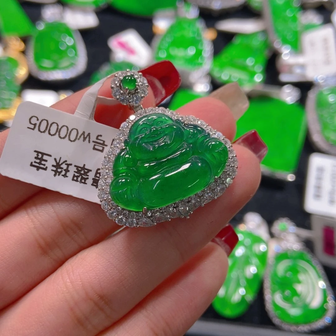 翡翠吊坠(不含链)银S925镶嵌沧***?