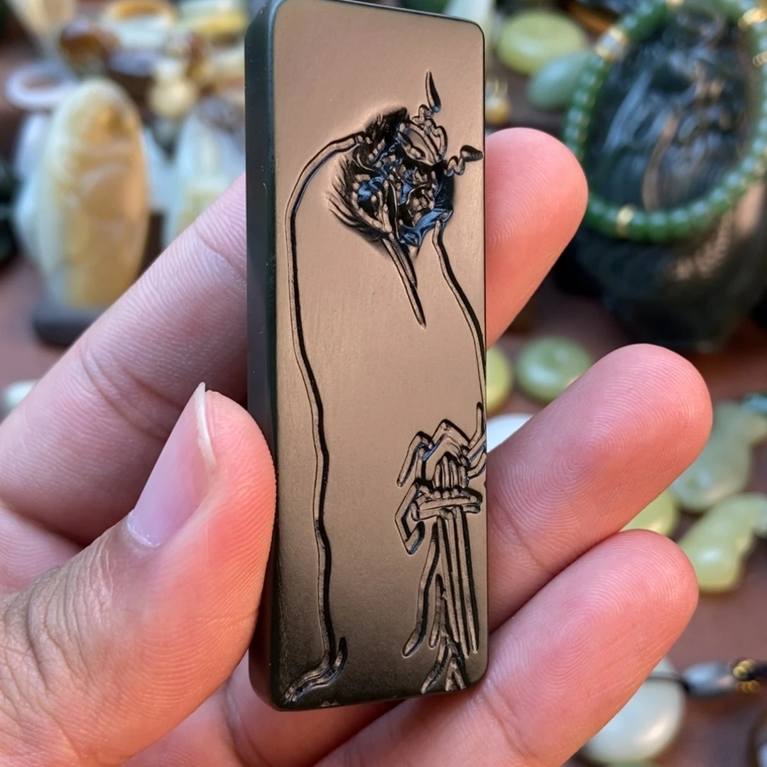 和田玉未镶嵌挂件