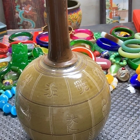瓷片瓷器紫砂壶摆件