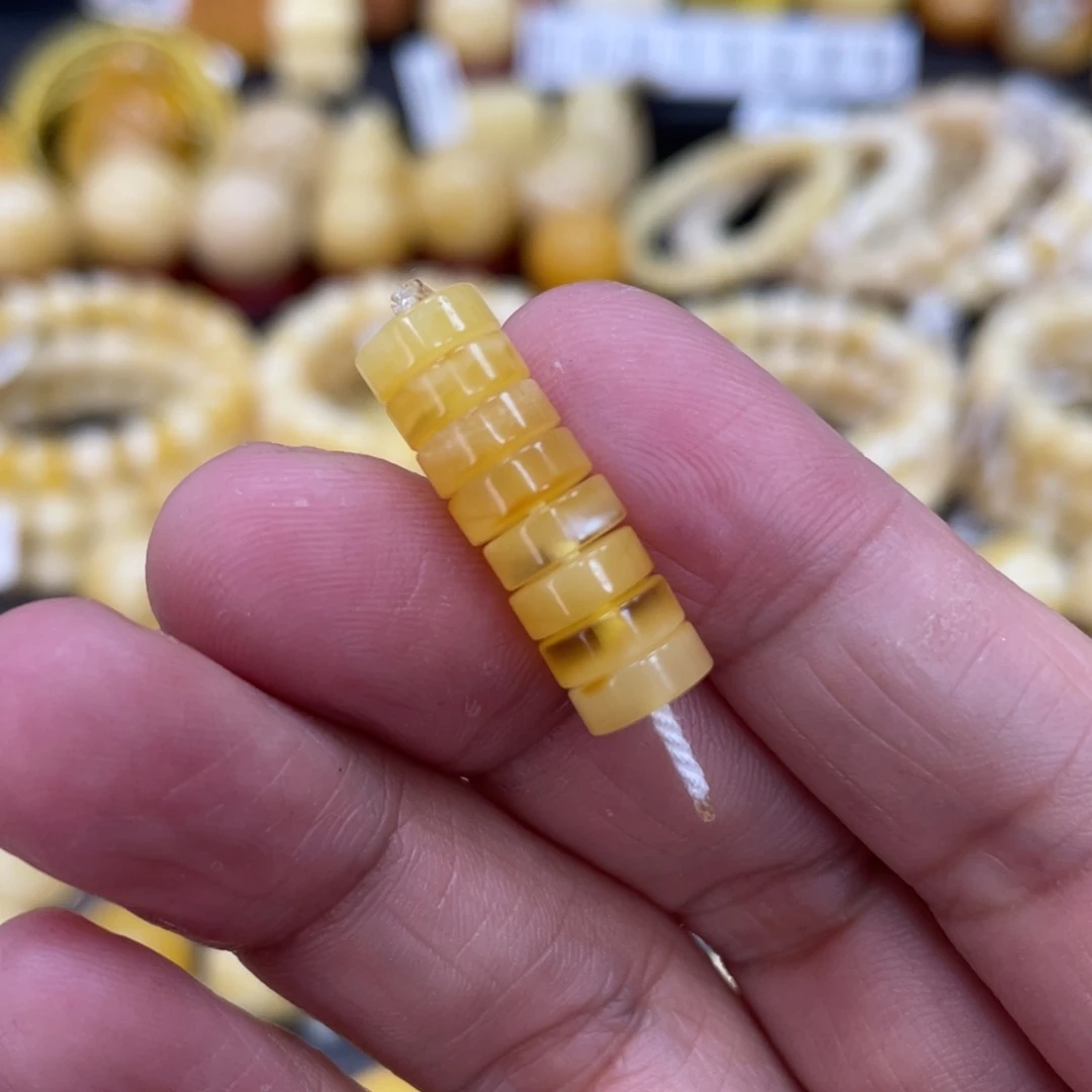 琥珀珠宝奇石未镶嵌7.5mm（8片）