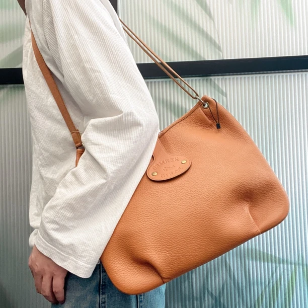 95新 Hermes/爱马仕 【龙】69PP03焦糖色单肩包