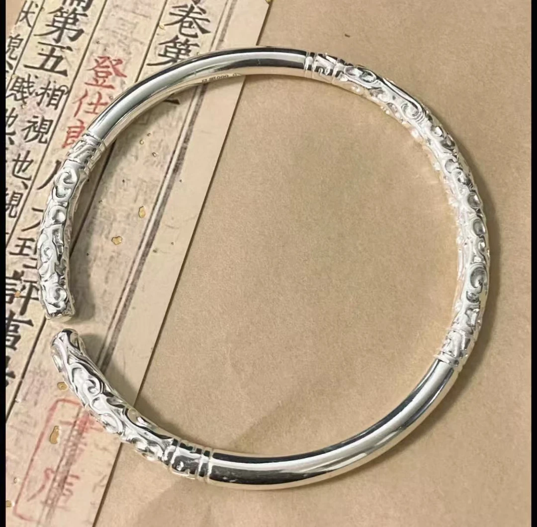 058 如意金箍棒实心开口手镯 精品时尚气质首饰 无礼盒