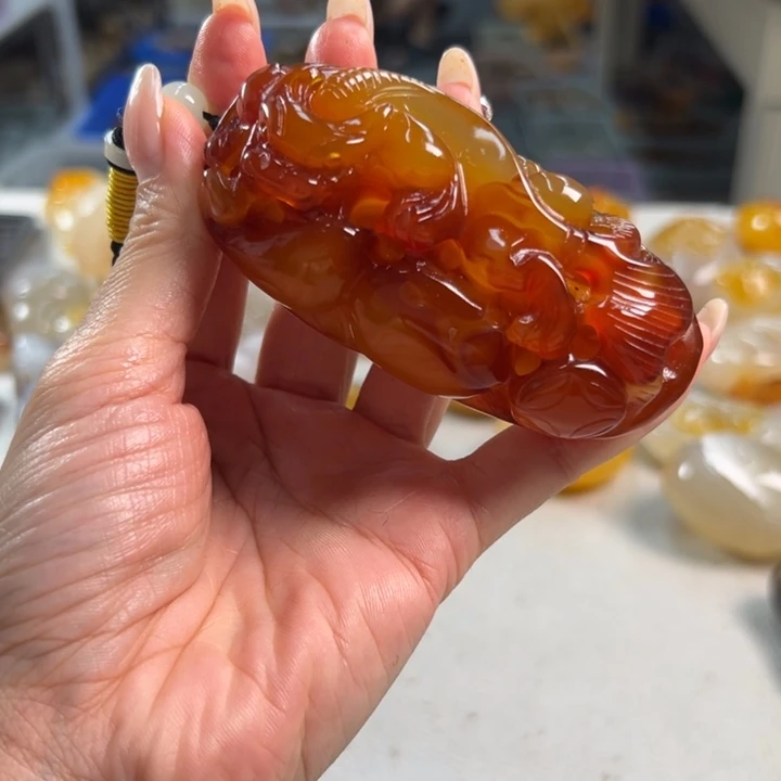 玛瑙/玉髓吊坠(不含链)未镶嵌
