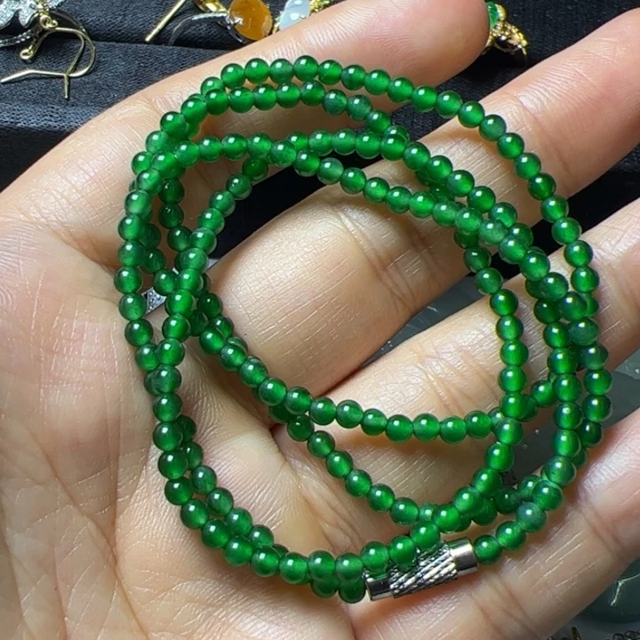 翡翠颈饰未镶嵌用****4翡翠吊坠项链