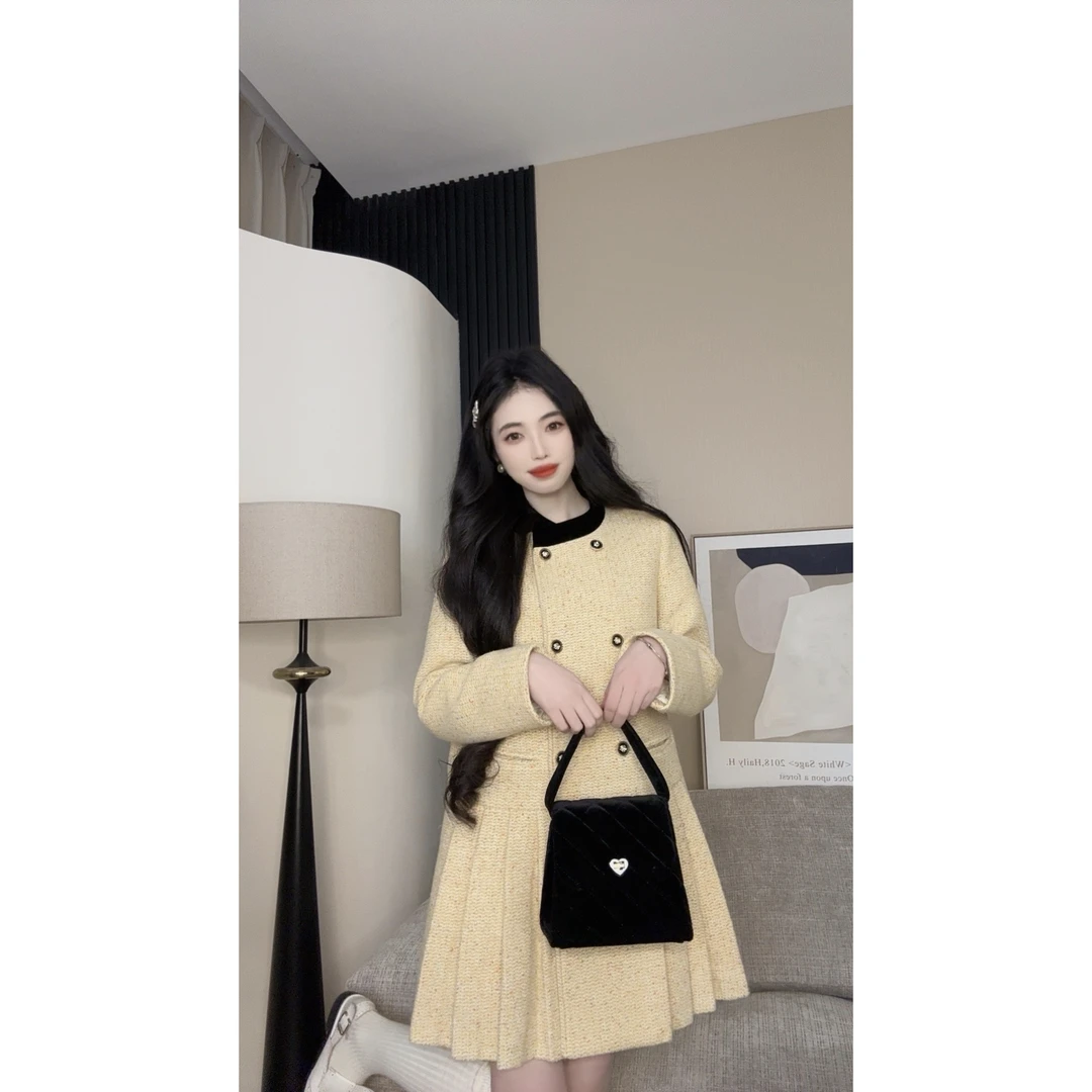 WY【芝士布蕾羽绒外套】原创设计师90白鸭绒女装复古日常显瘦气质