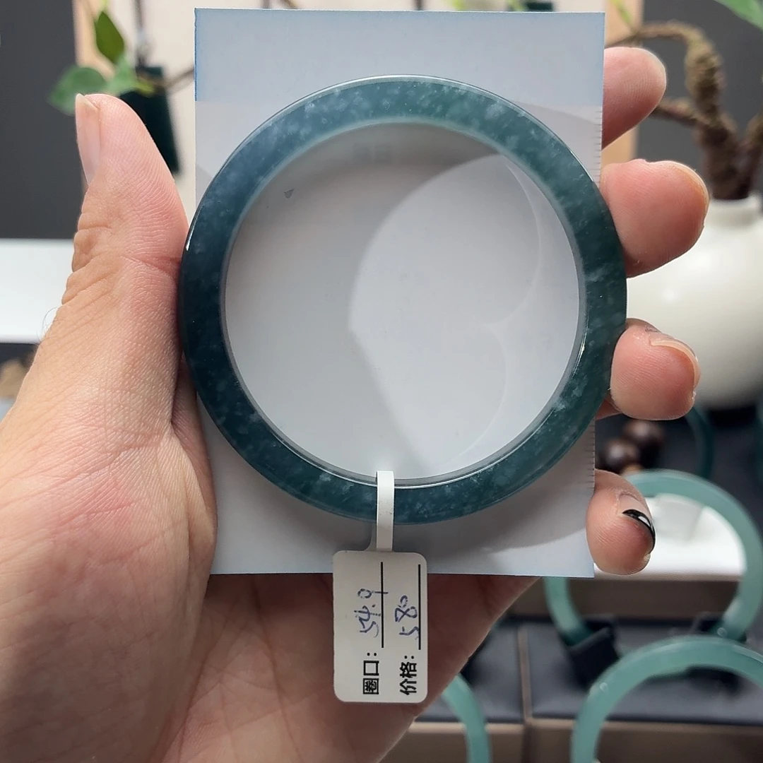 翡翠未镶嵌手镯蓝水翡翠手镯-福利款不退不换