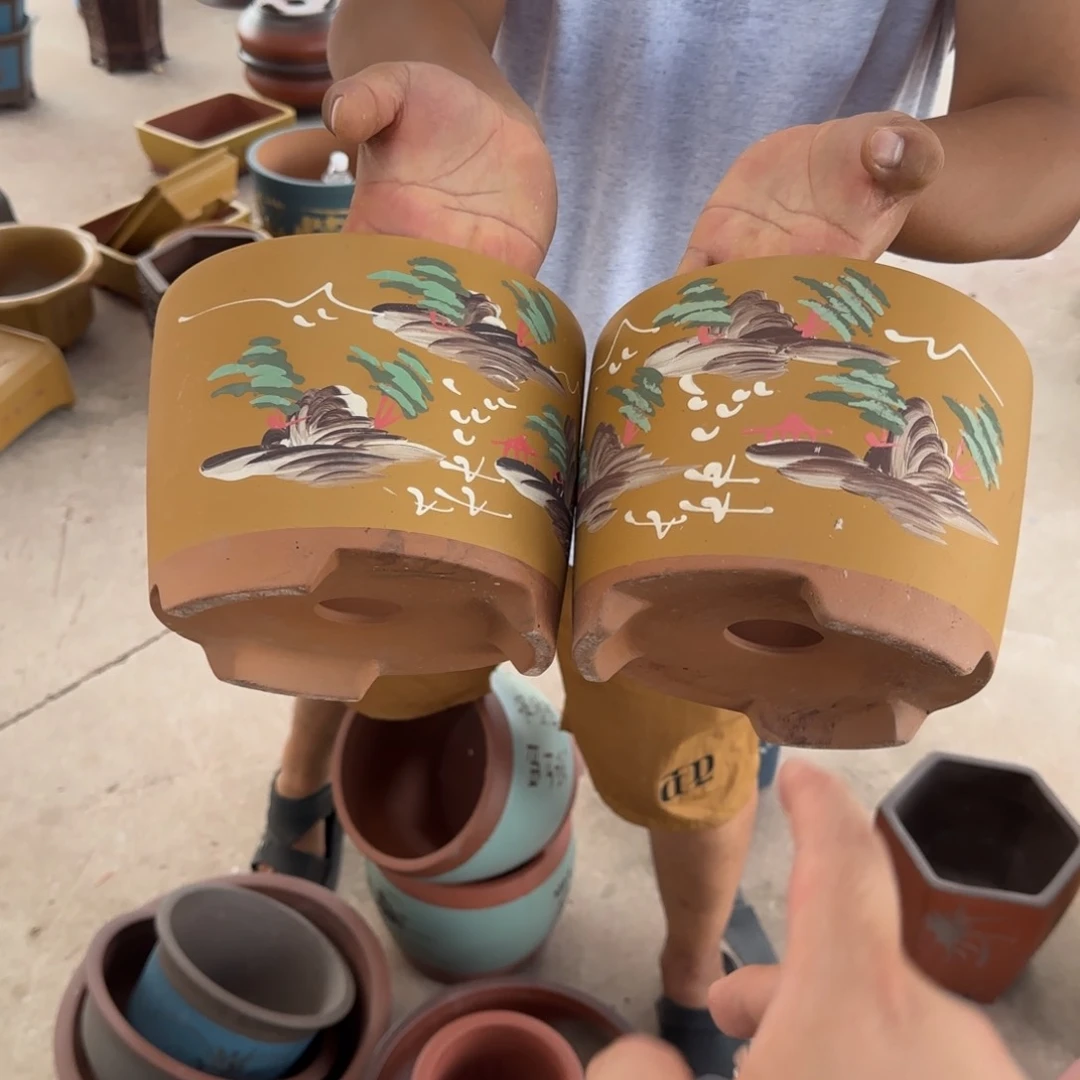 紫砂花盆瑕疵和瑕疵