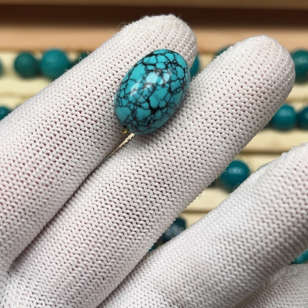 绿松石未镶嵌珠宝奇石644/20.2mm