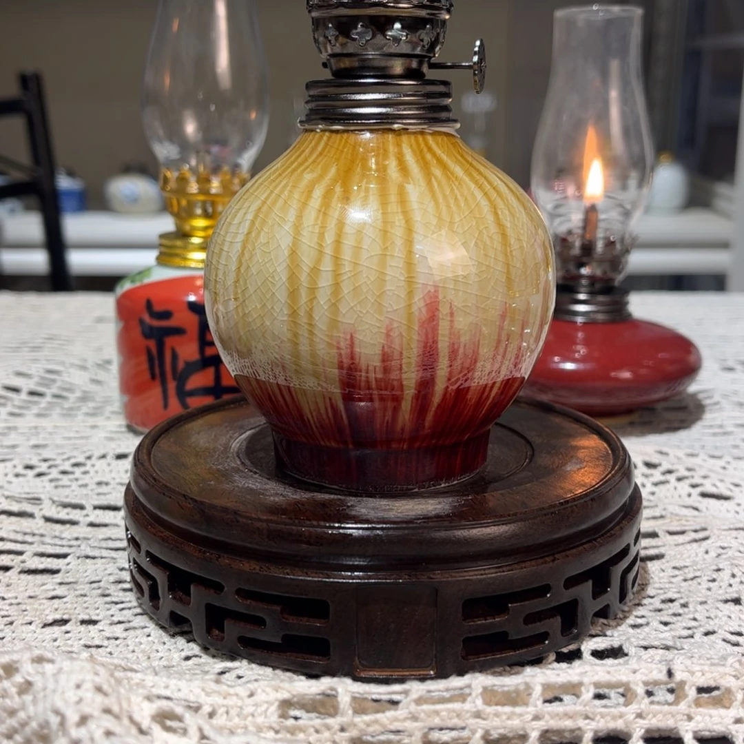 摆件景德镇陶瓷香薰灯