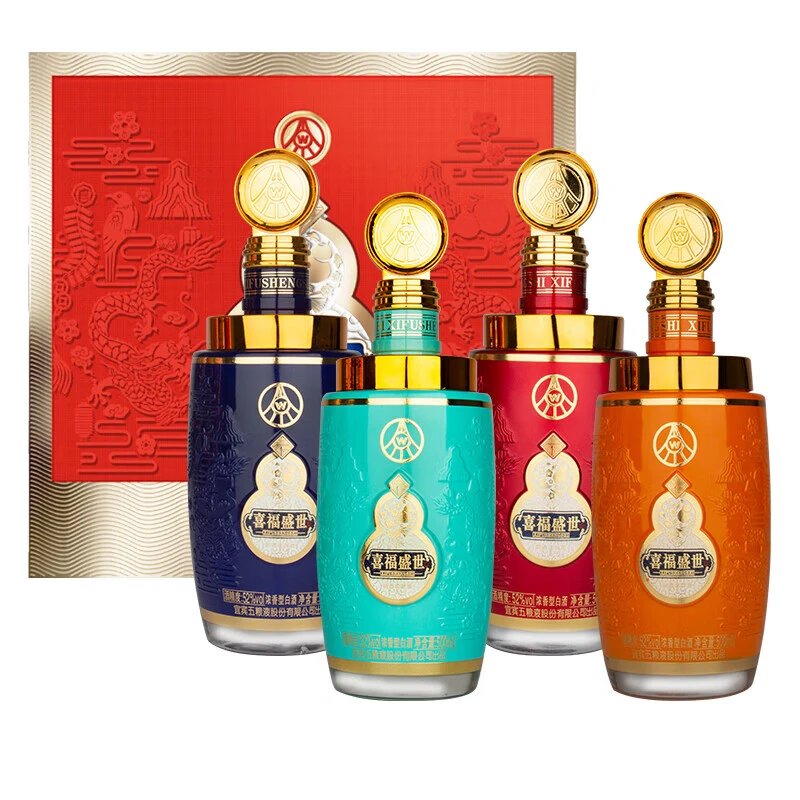 五粮液（WULIANGYE）股份出品 52度喜福盛世   浓香型白酒 52度