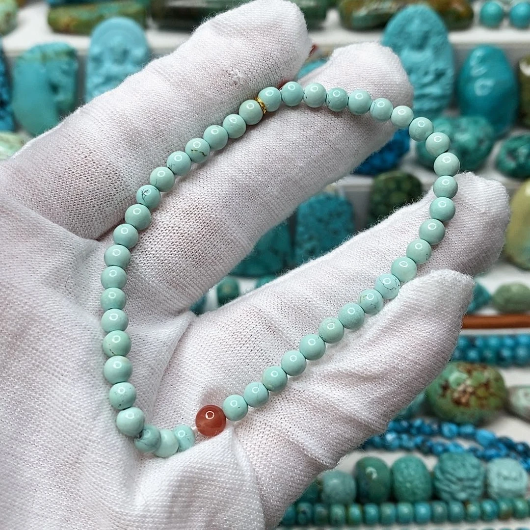 绿松石未镶嵌天然原矿地大质检抖音基地顺丰发货