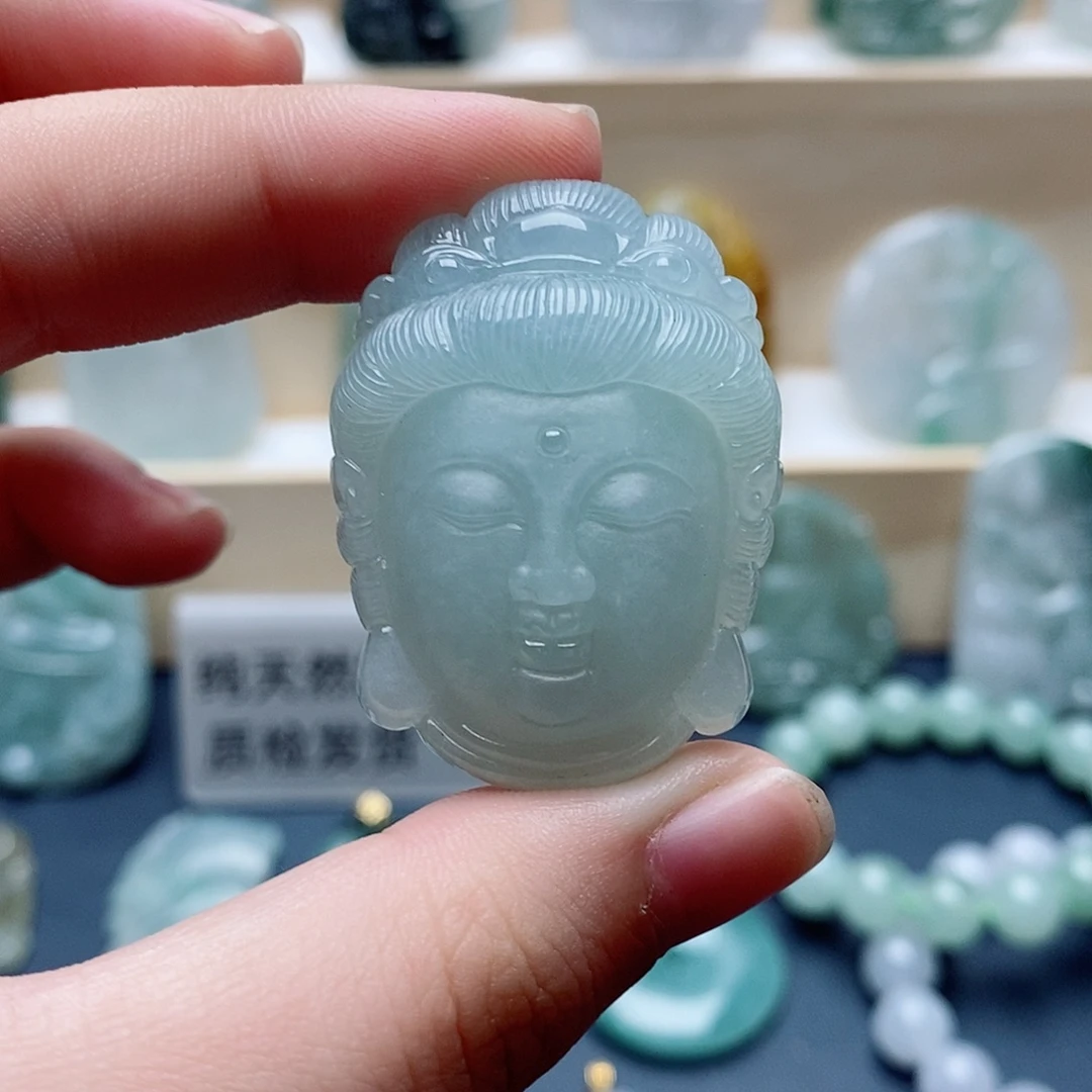 吊坠(不含链)未镶嵌翡翠佛首
