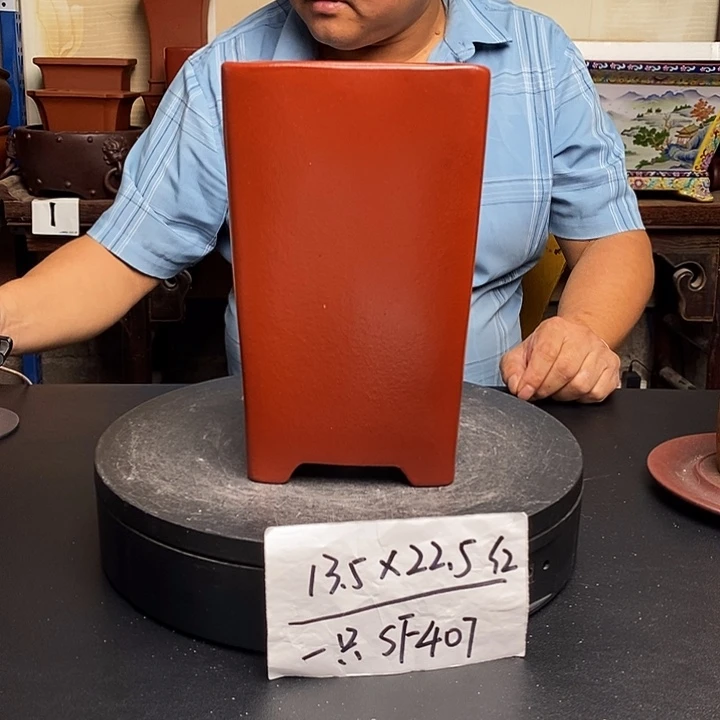 紫砂花盆货号一只SF407