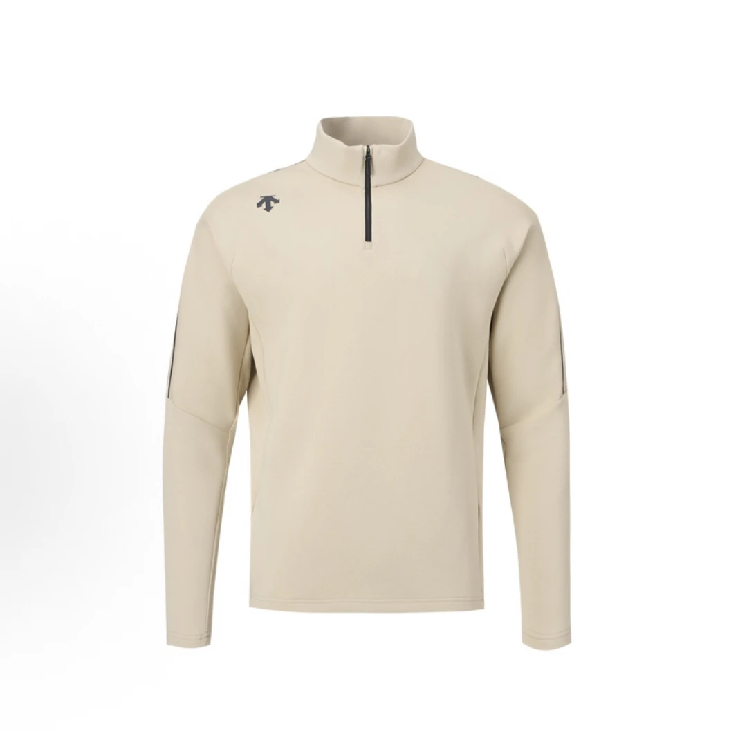 迪桑特DESCENTE  RUNNING系列 简约舒适半拉链立领半开襟卫衣