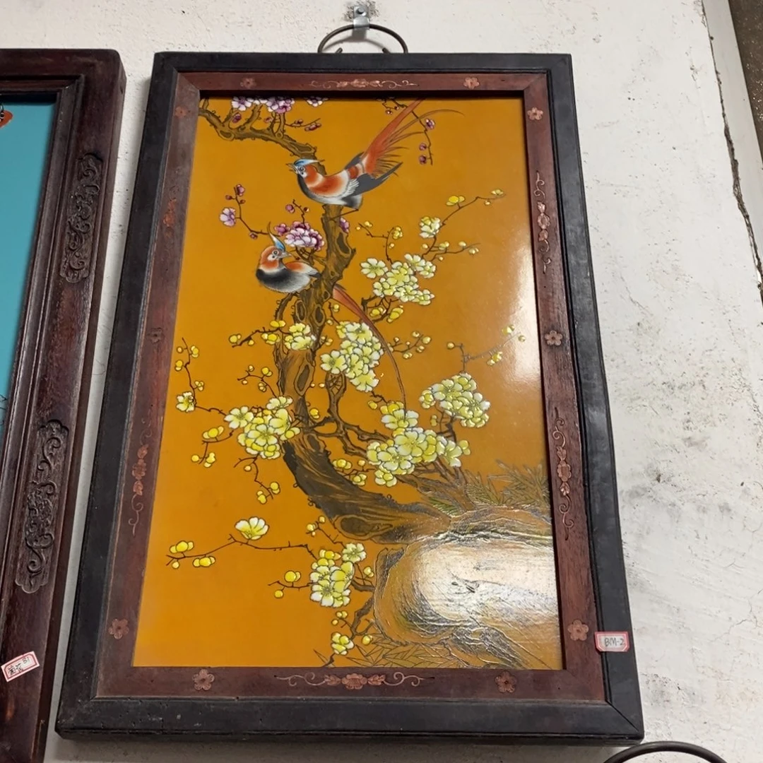 瓷片60*40 景德镇瓷板画柴窑烧制