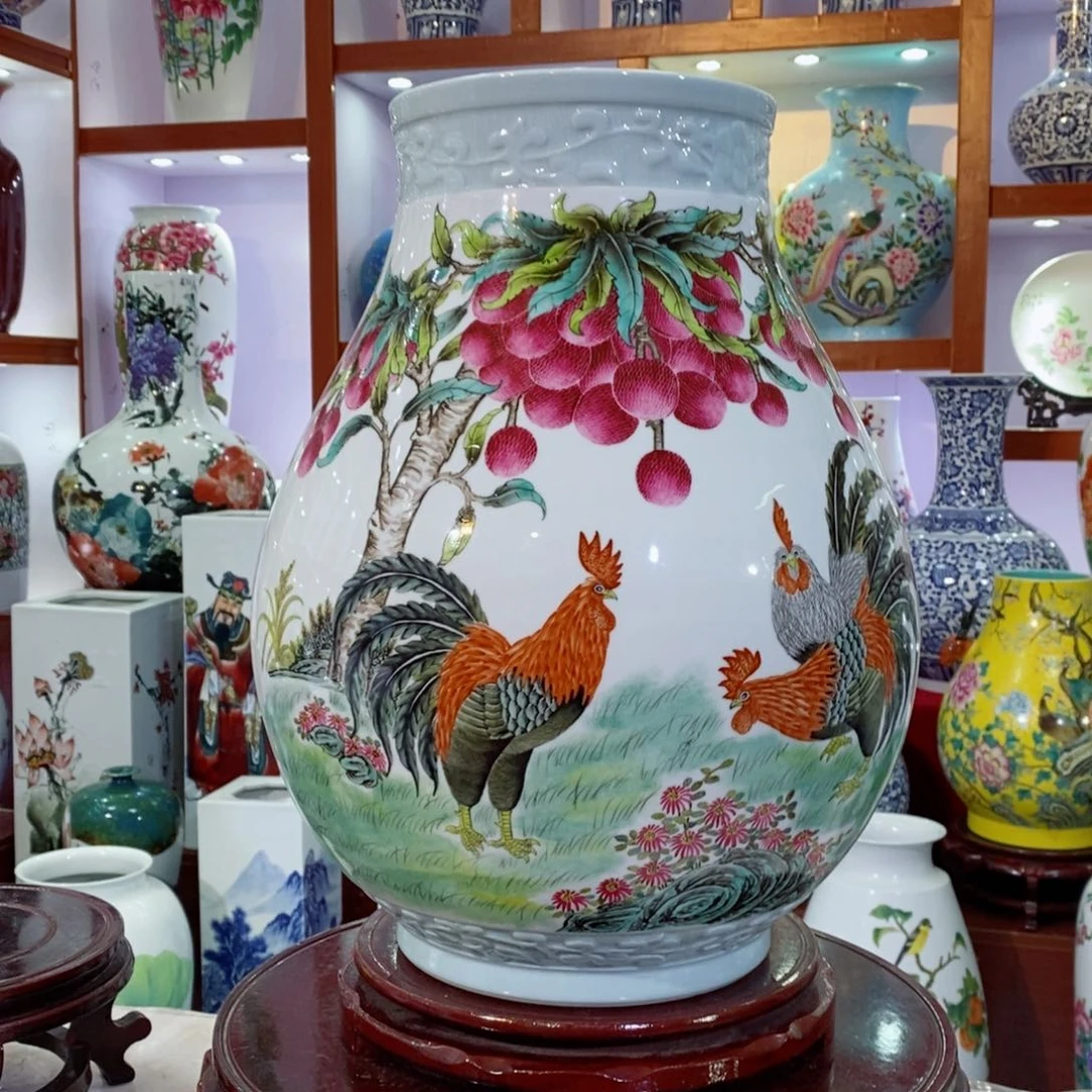 瓶景德镇陶瓷手绘