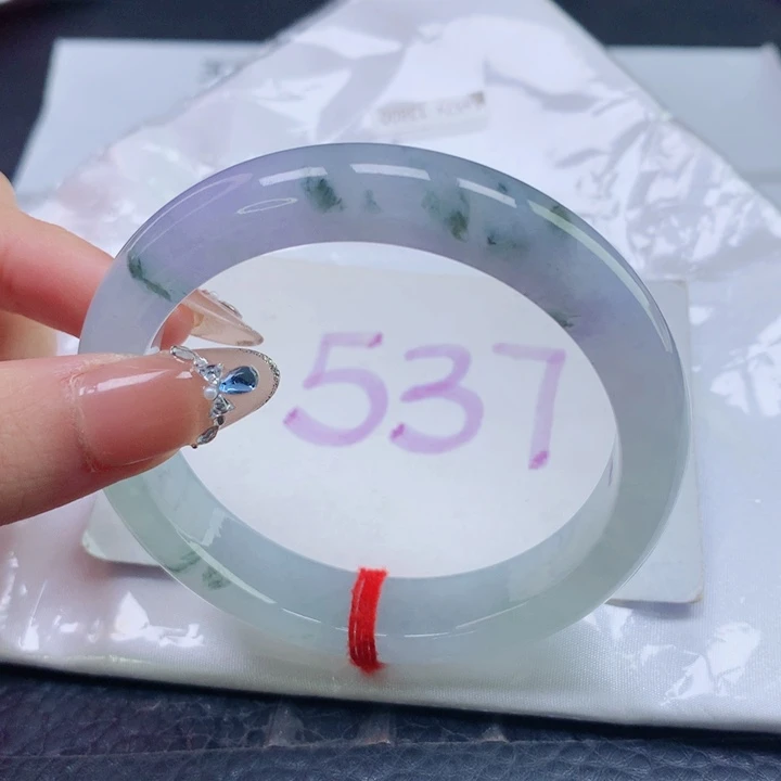 翡翠未镶嵌手镯圈口5758