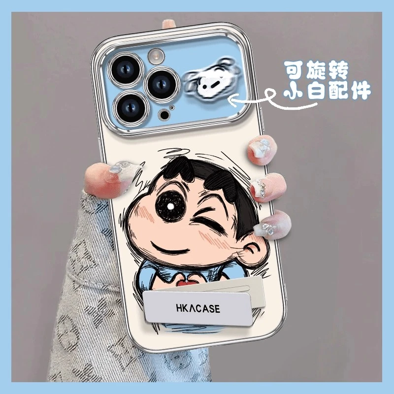 比心小新适用苹果17pro手机壳iPhone17promax新款大视窗16pro卡通