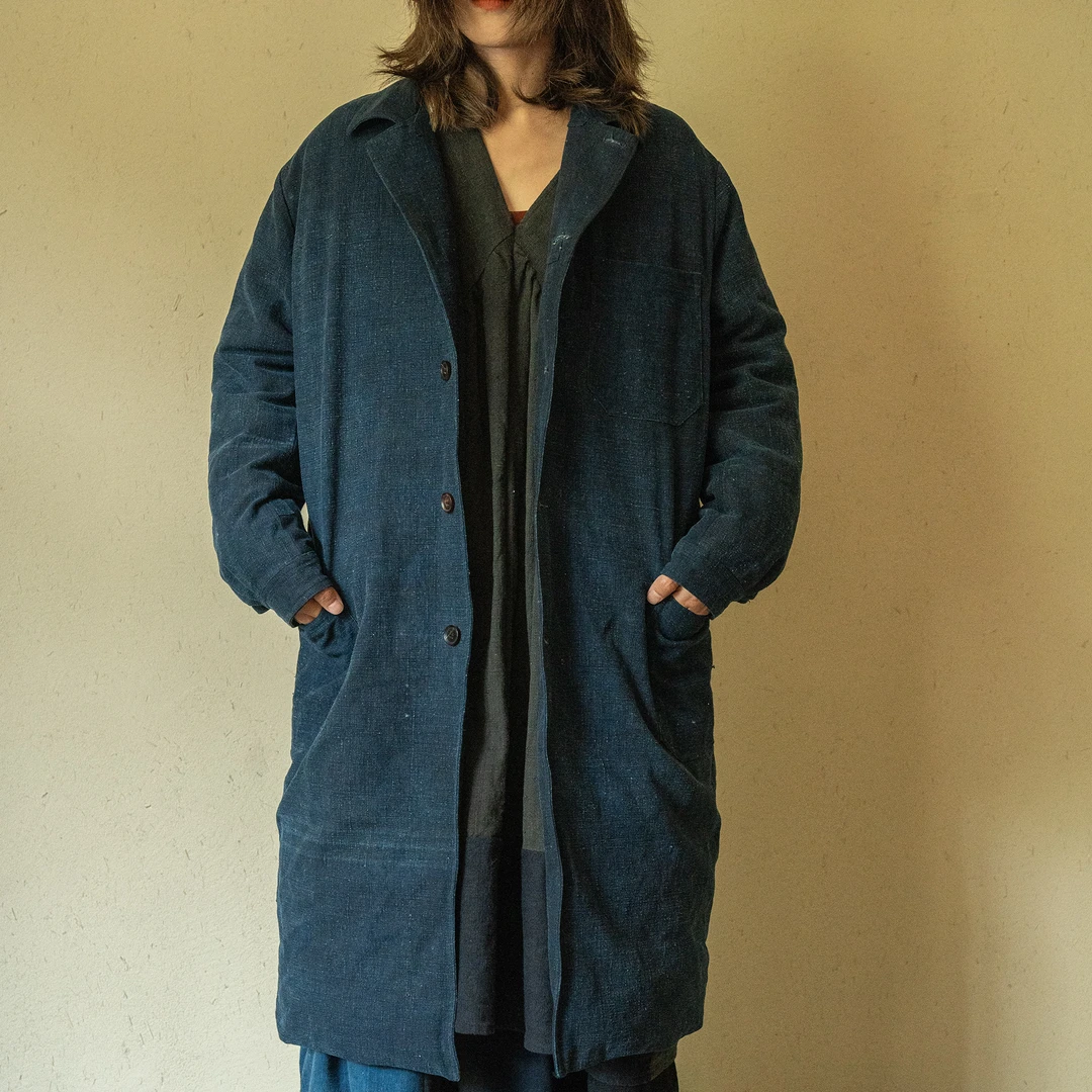 抱朴 全手工小众设计师品牌无性别穿搭 手织布棉麻老布羽绒服
