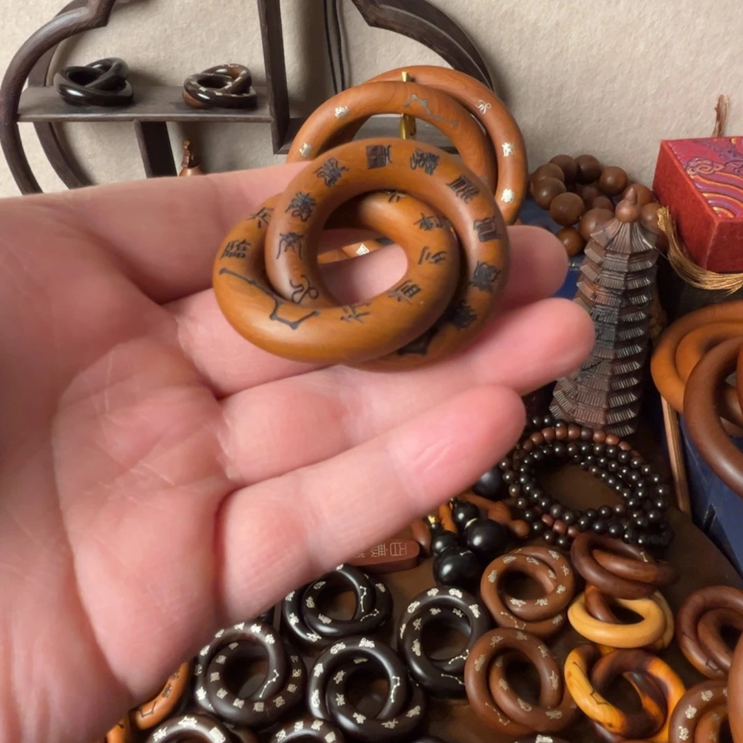 枣木老料乾坤圈九字十字2.5