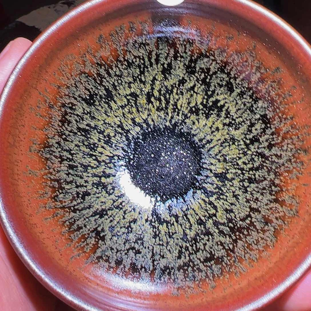 青***锋茶盏119余启虎龙窑柴烧行知