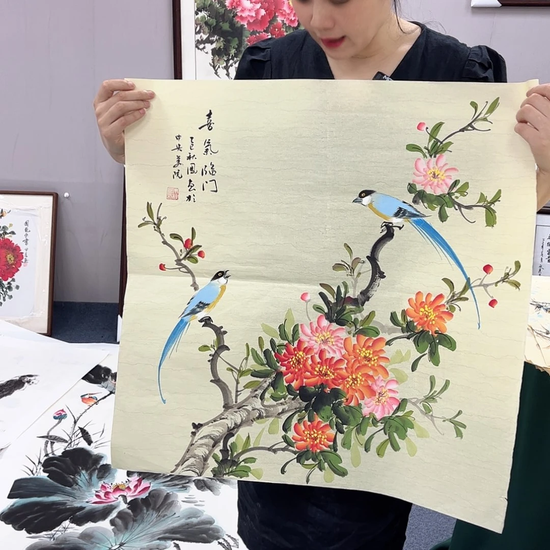 国画宣纸国画纯手绘作品