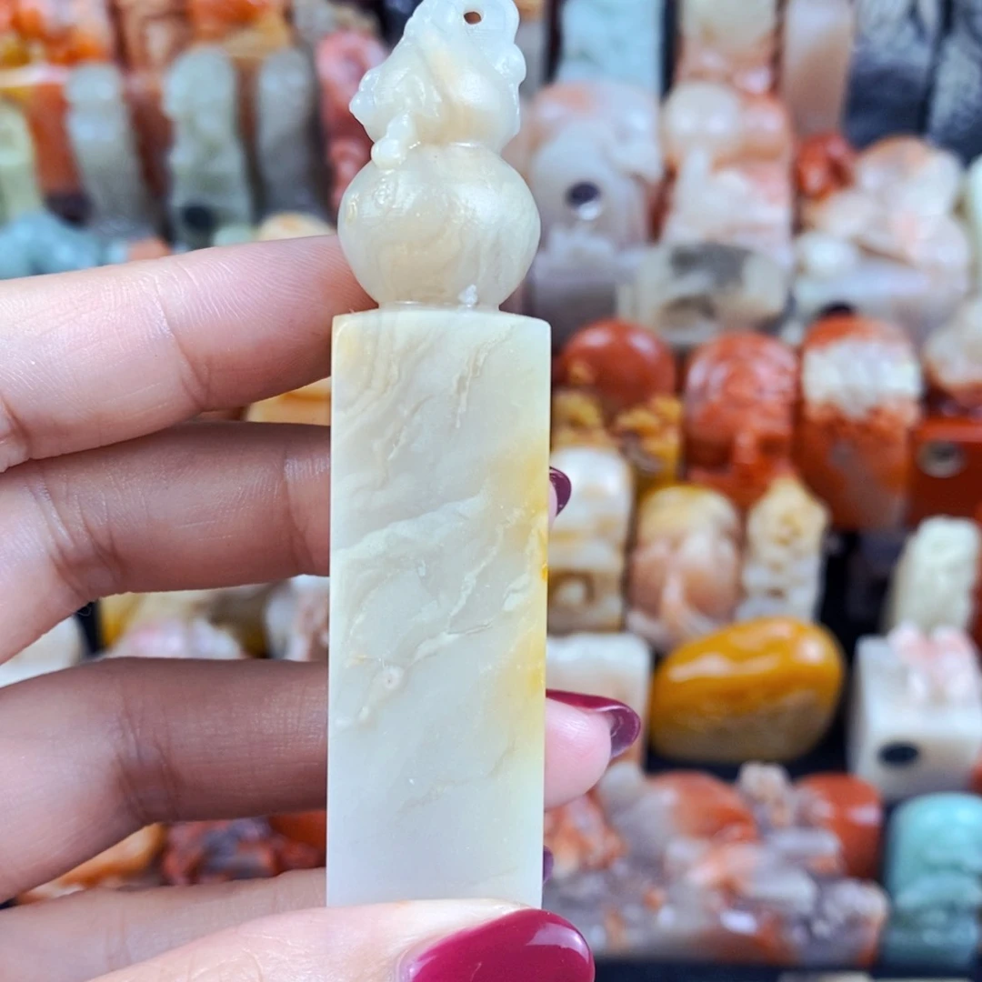 昌化石印石一****说手工篆刻