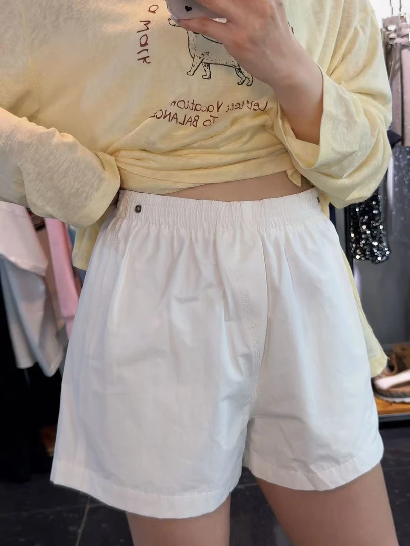 夏季新款短裤宽松显瘦松紧腰一款万能百搭短裤，必备单品