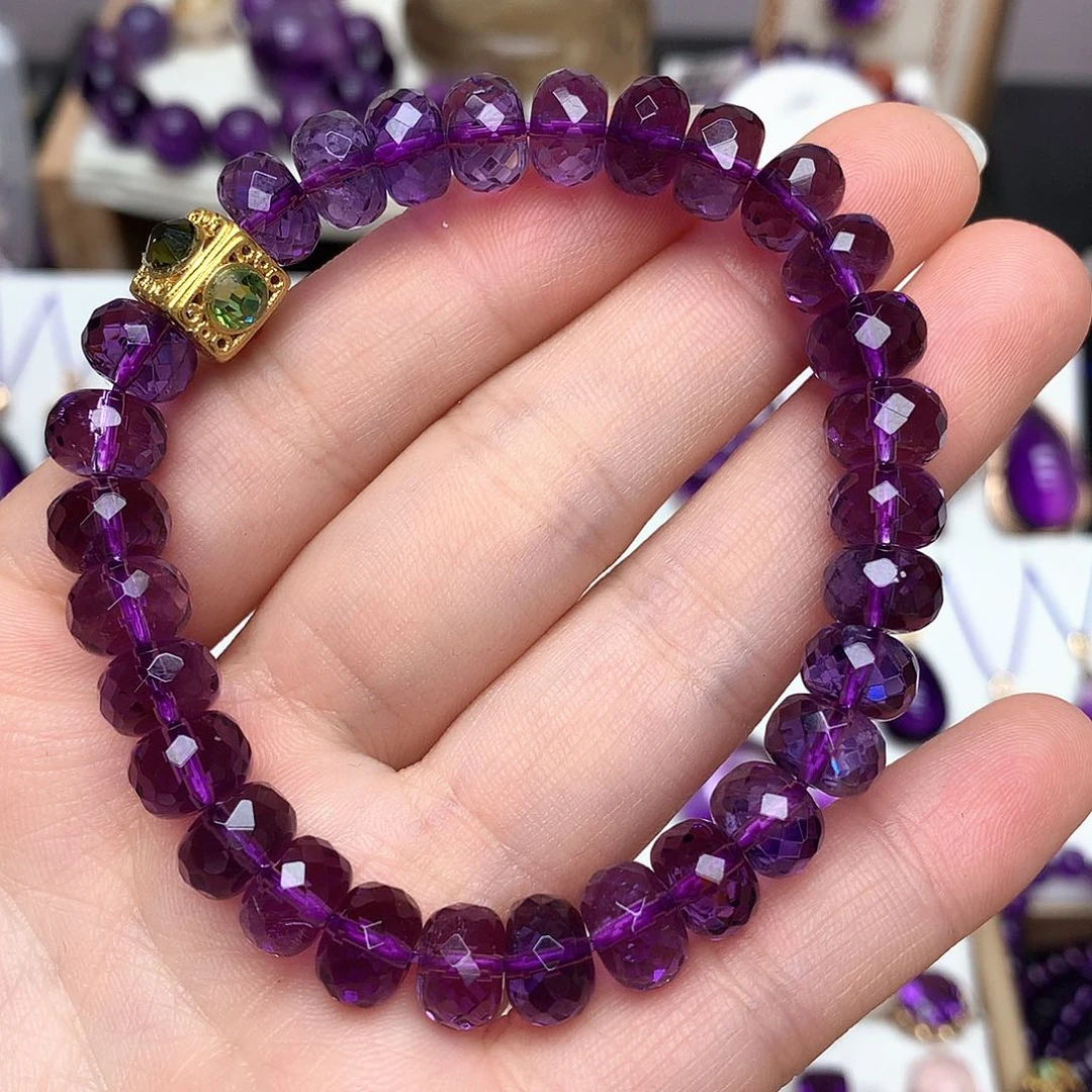 算盘手串未镶嵌紫晶