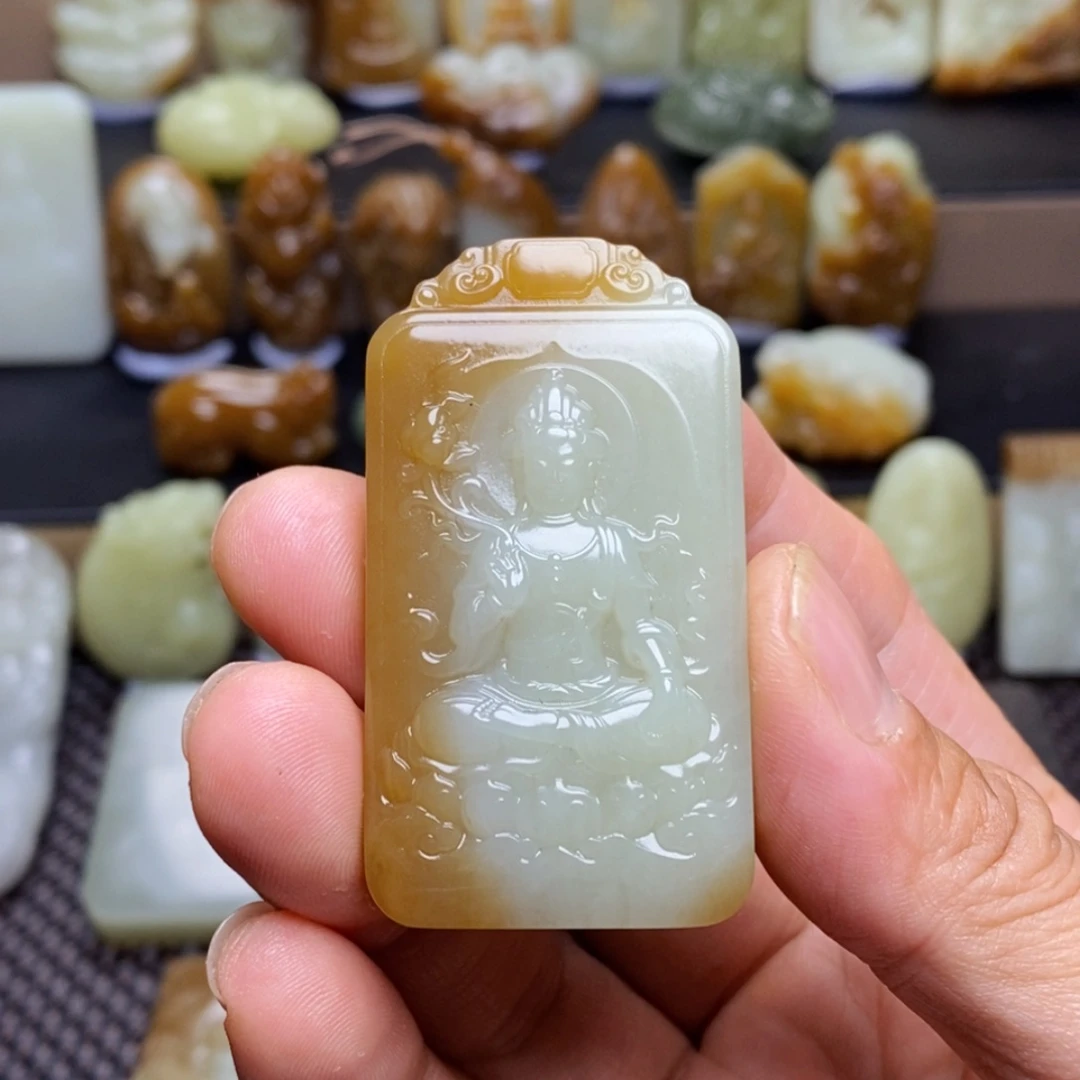 时***！和田玉未镶嵌吊坠(不含链)