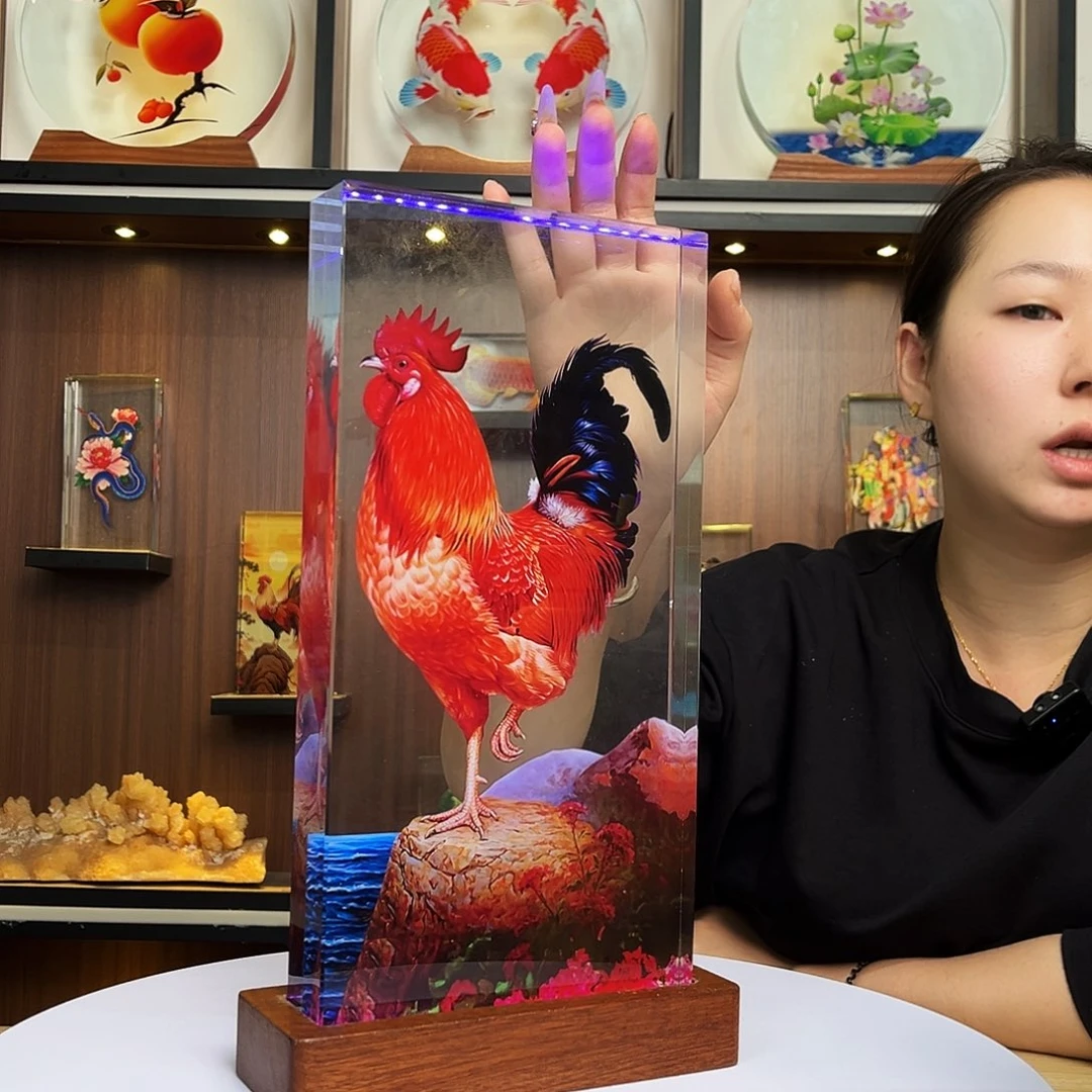人造水晶大号公鸡